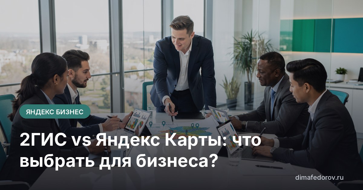 2ГИС vs Яндекс Карты: что выбрать для бизнеса?
