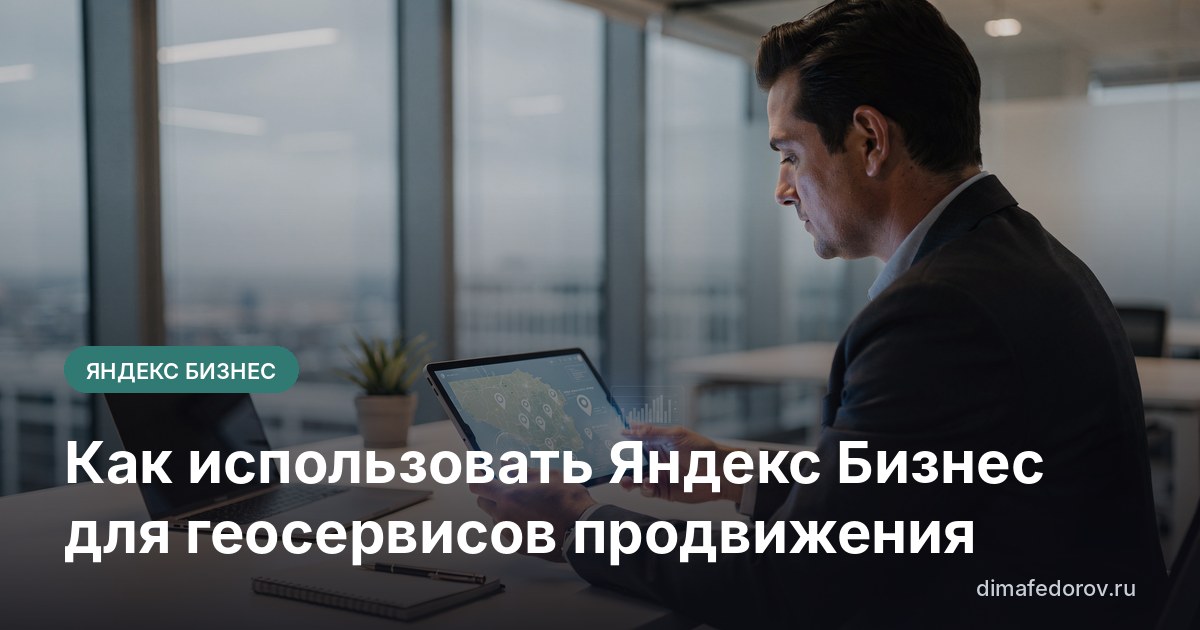 Как использовать Яндекс Бизнес для геосервисов продвижения
