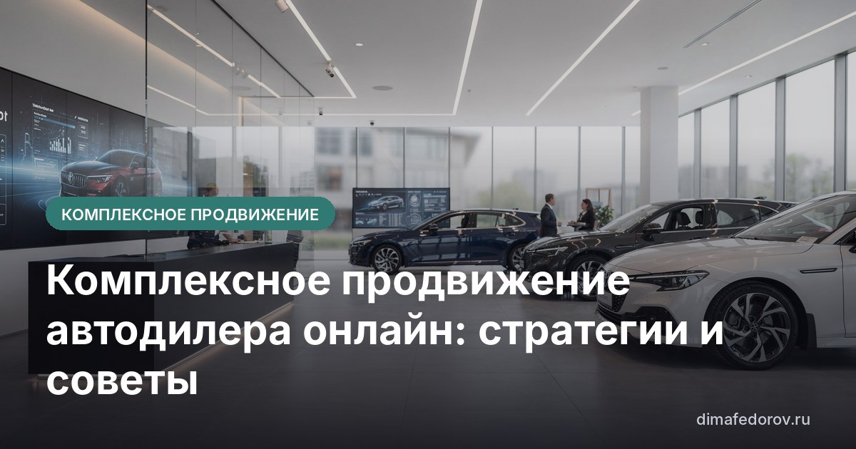 Комплексное продвижение автодилера онлайн: стратегии и советы