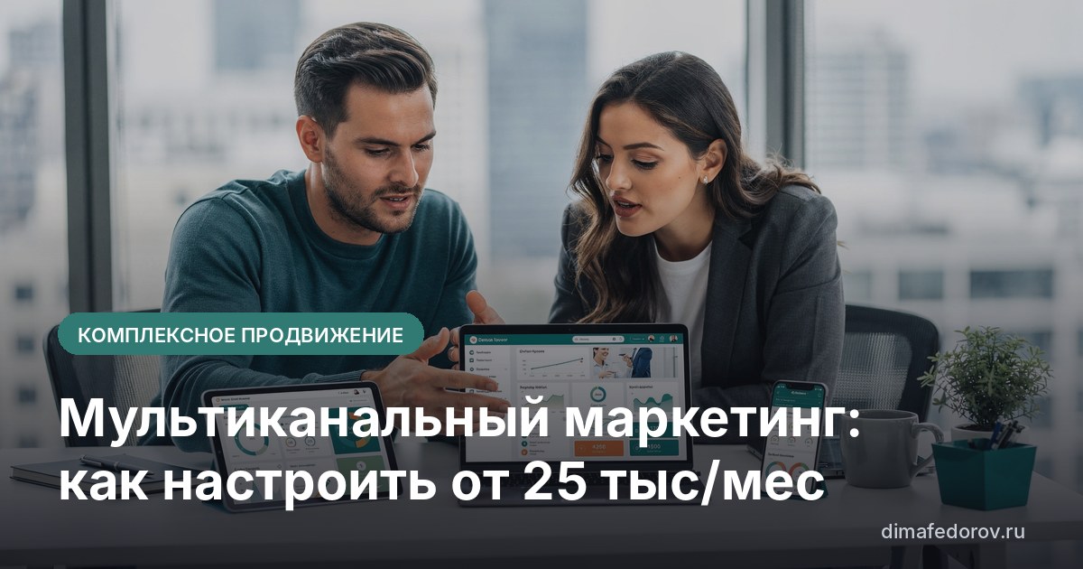 Мультиканальный маркетинг: как настроить от 25 тыс/мес