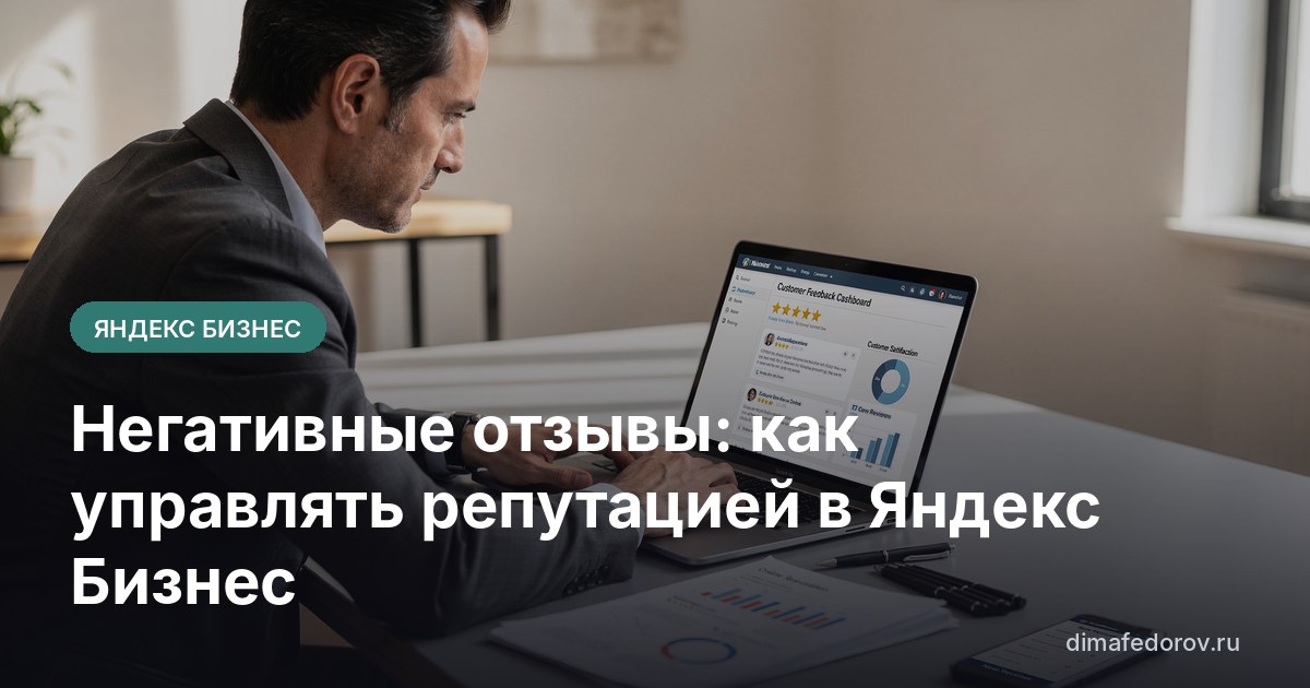Негативные отзывы: как управлять репутацией в Яндекс Бизнес