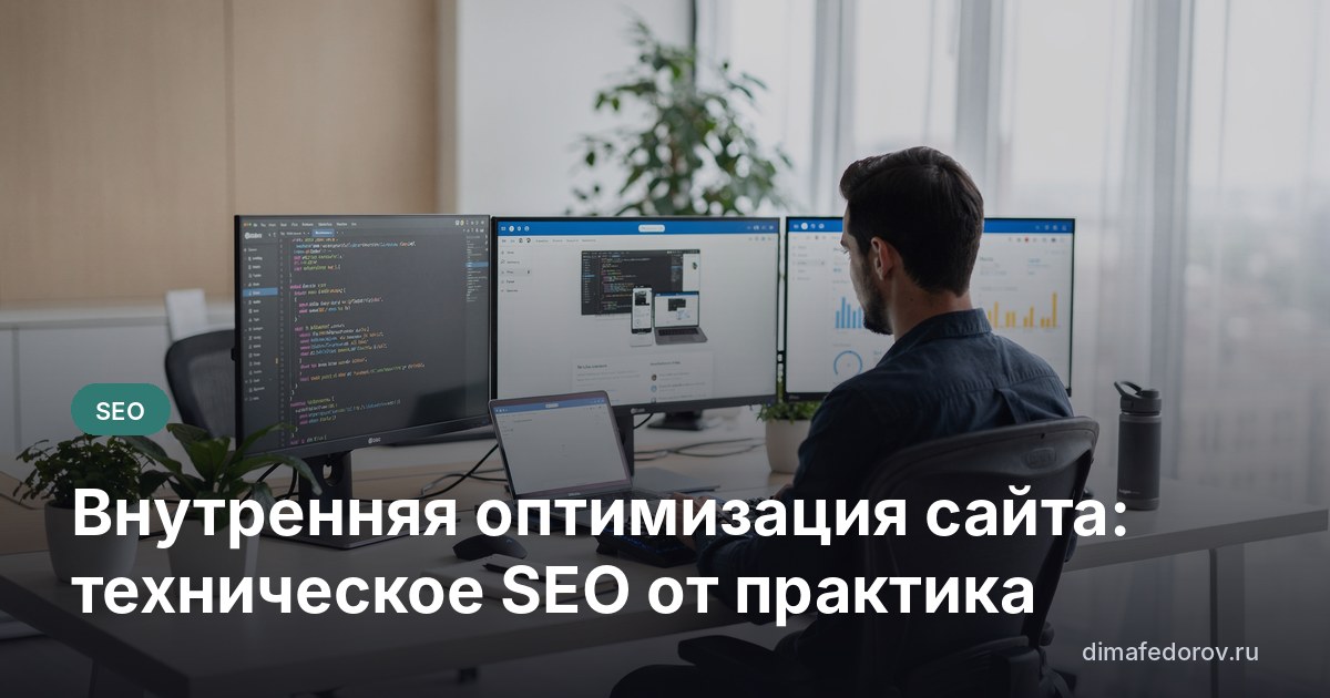 Внутренняя оптимизация сайта: техническое SEO от практика