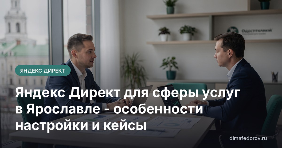 Яндекс Директ для сферы услуг в Ярославле - особенности настройки и кейсы