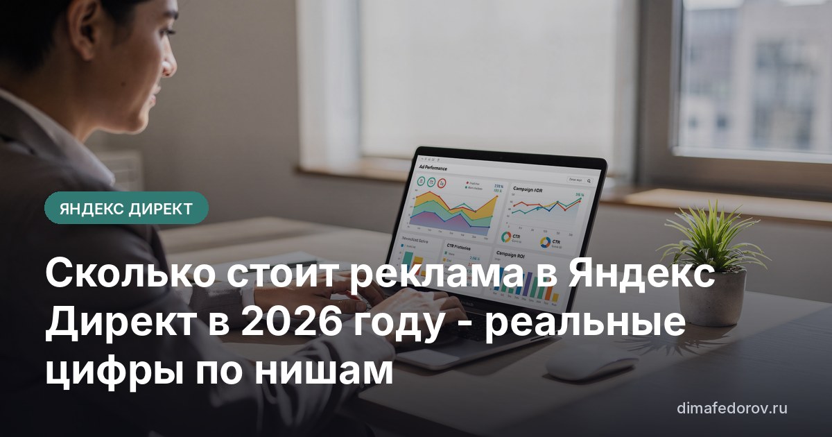 Сколько стоит реклама в Яндекс Директ в 2026 году - реальные цифры по нишам